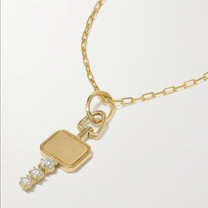 Jade Trau Mini Catherine Key Diamond Necklace